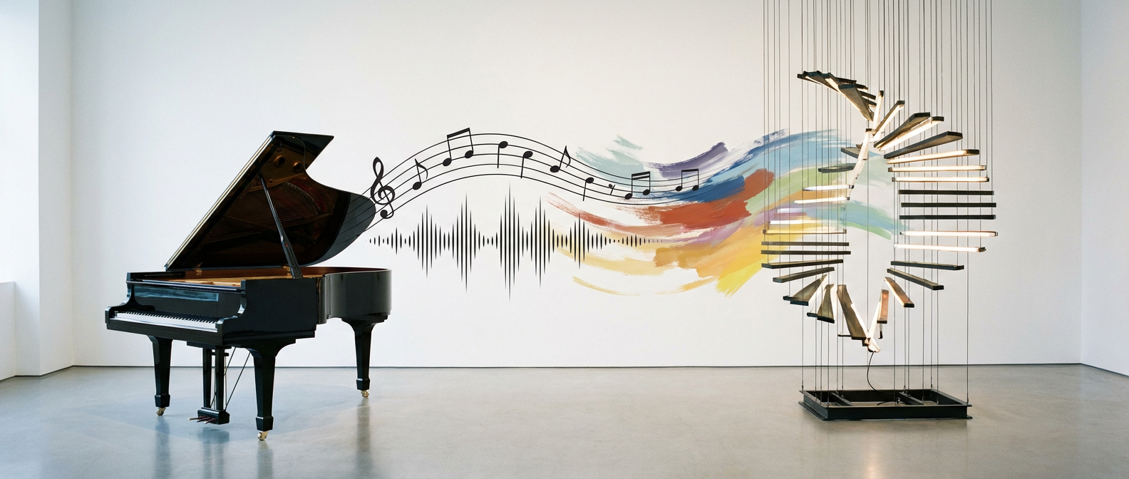 When Kandinsky's Circles Started Dancing: How Musical Rhythms Reshape What We See